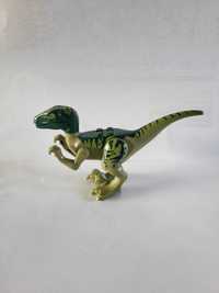 Dinozaur Velociraptor + klocek Lego