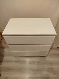 Komoda Malm IKEA biały połysk, 80x78, 3 szuflady