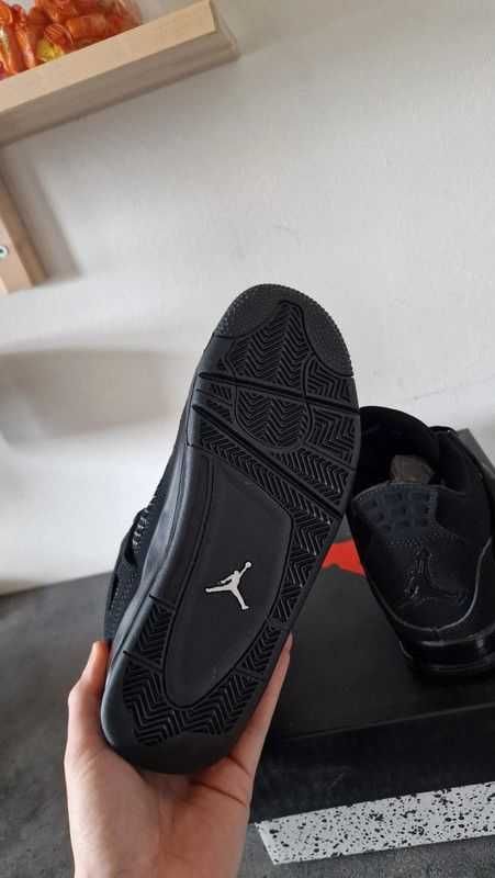 Nike Air Jordan 4 Retro Black Eu 44