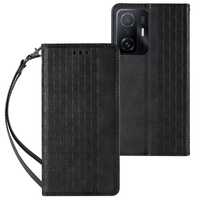 Etui Portfel Magnet Strap Case do Samsung Galaxy A12 5G - Czarny