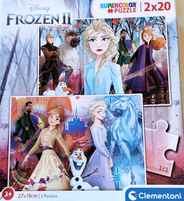 Puzzle Disney Frozen Duplo Embalagem Original