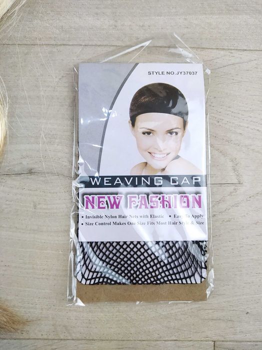 Beweig peruka męska blond mullet lata 80 impreza cosplay z czepkiem