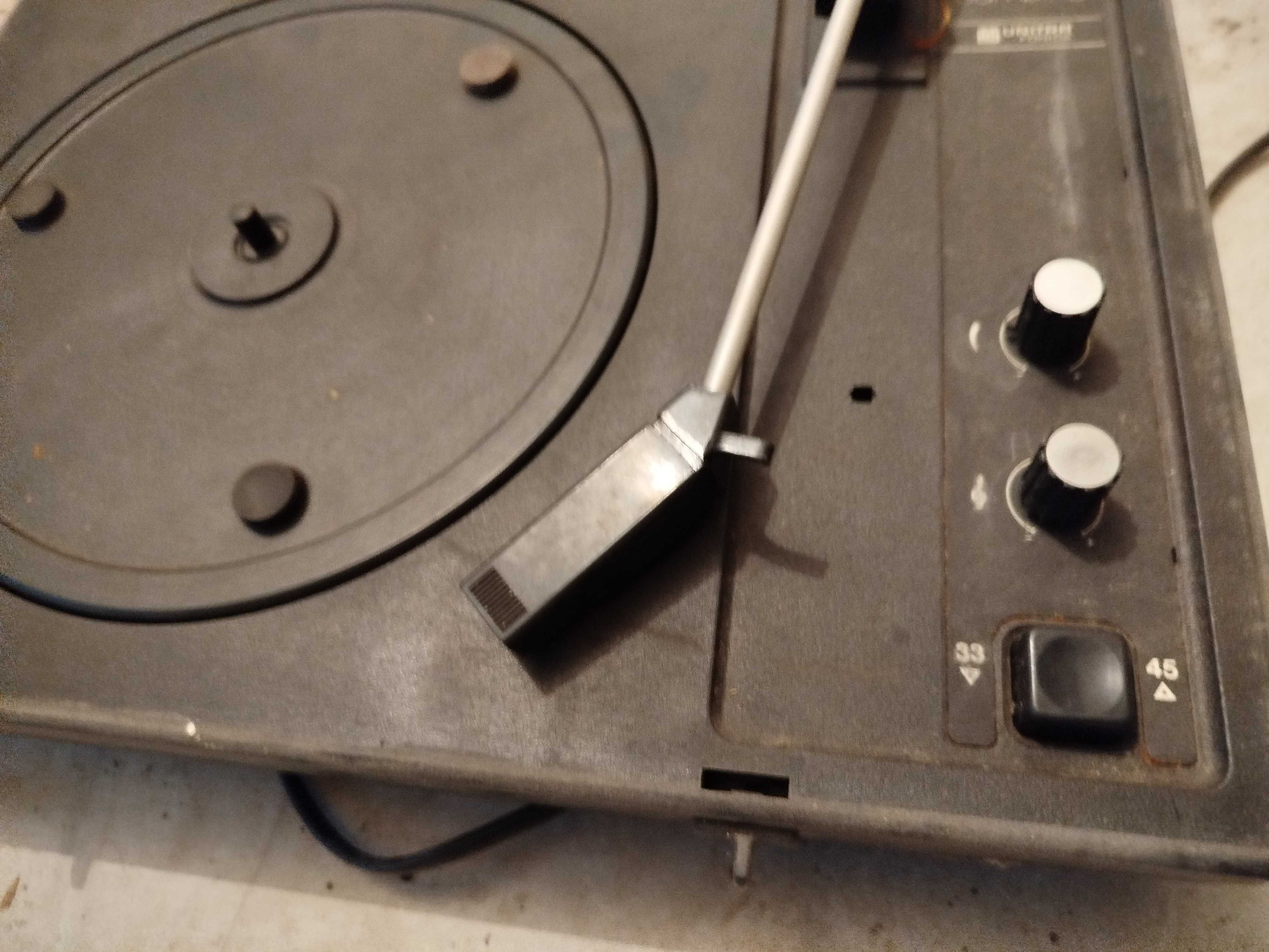 Adapter Gramofon Camping WG701 Unitra Fonica na części stan słaby