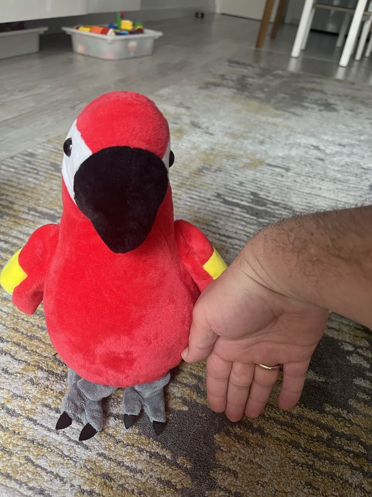 Papuga maskotka okolo 30 cm wysokosci z Lidla