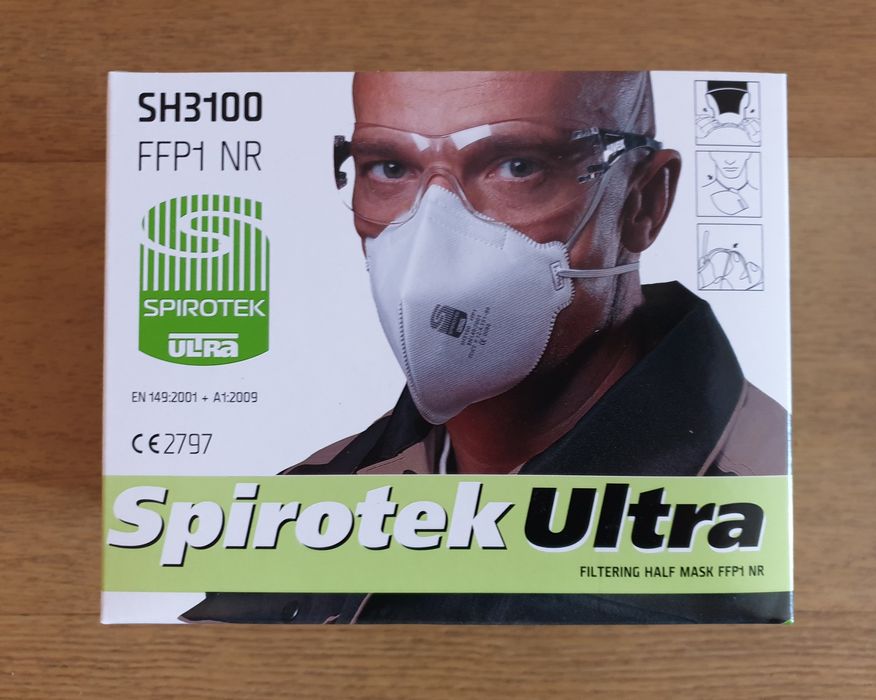 20szt Maseczka przeciwpyłowa SH3100 FPP1 Spirotek
Spirotek Ultra SH310