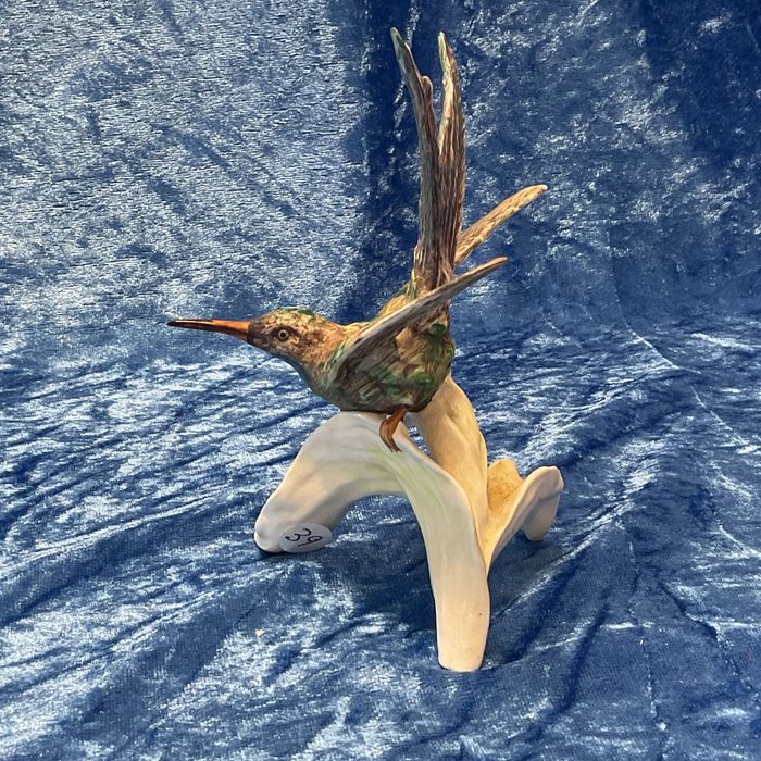 Beija flor escultura elegante pintura manual 13/14 cm