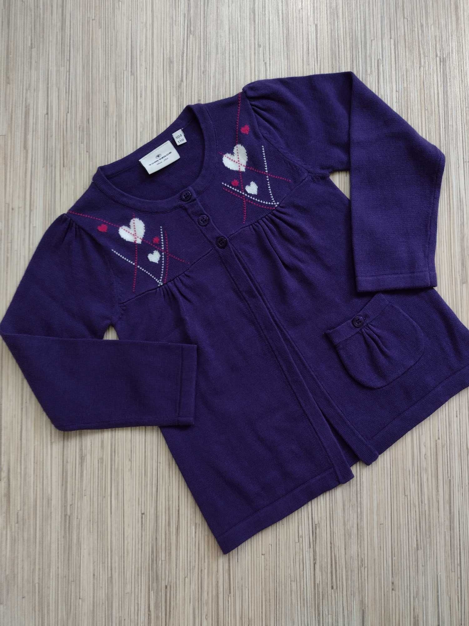 TOM TAILOR, rozmiar 104-110, sweter / narzutka dla dziewczynki