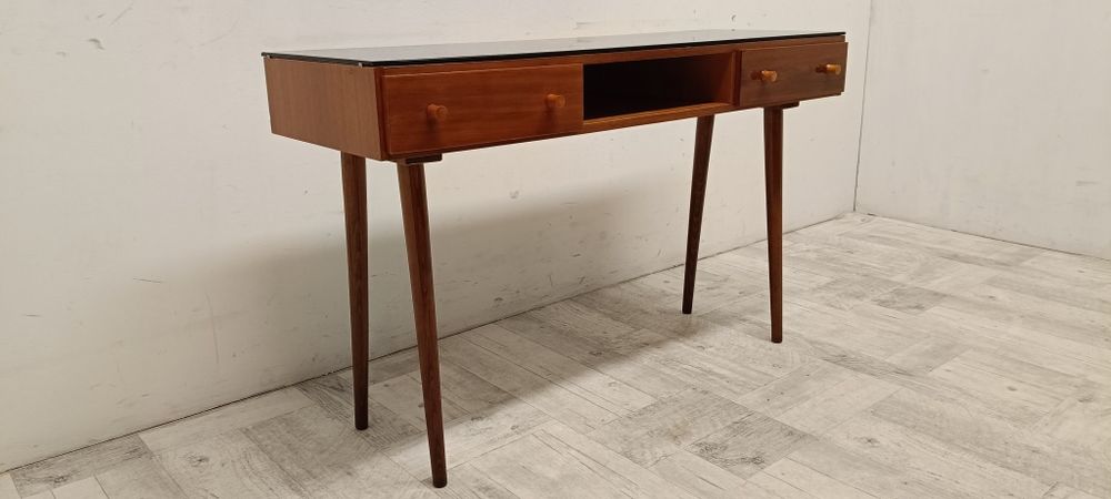 biurko toaletka vintage Czechosłowacja lata 60-te Mojmir Požár design