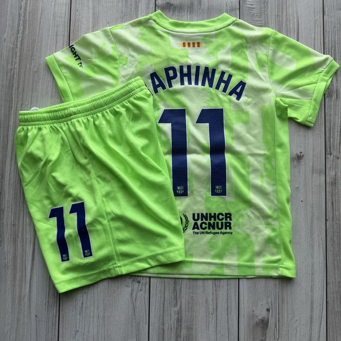 Komplet piłkarski koszulka Raphinha Fc Barcelona rozmiar 122