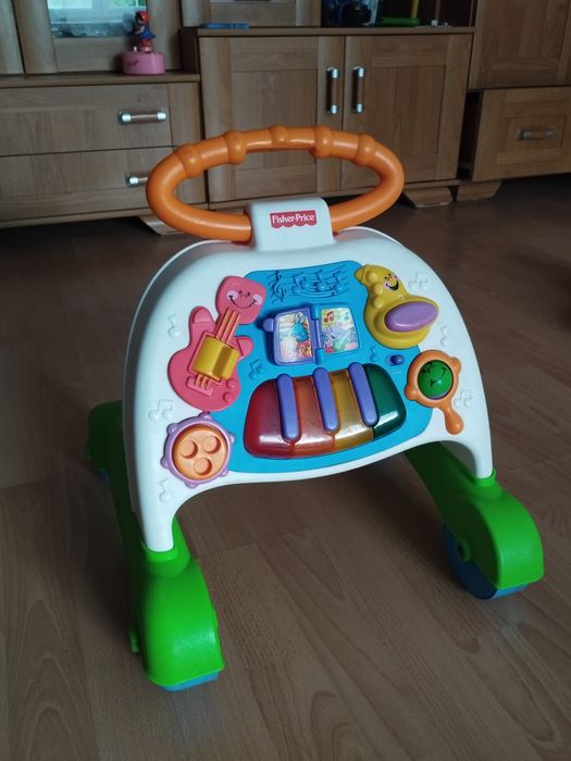 Jeździk pchacz Fischer Price muzyczny interaktywne zabawki