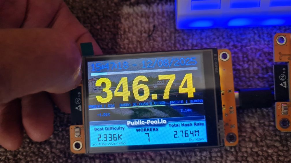 Bitcoin крипто-майнер Miner asic 345+KH/s Nerd