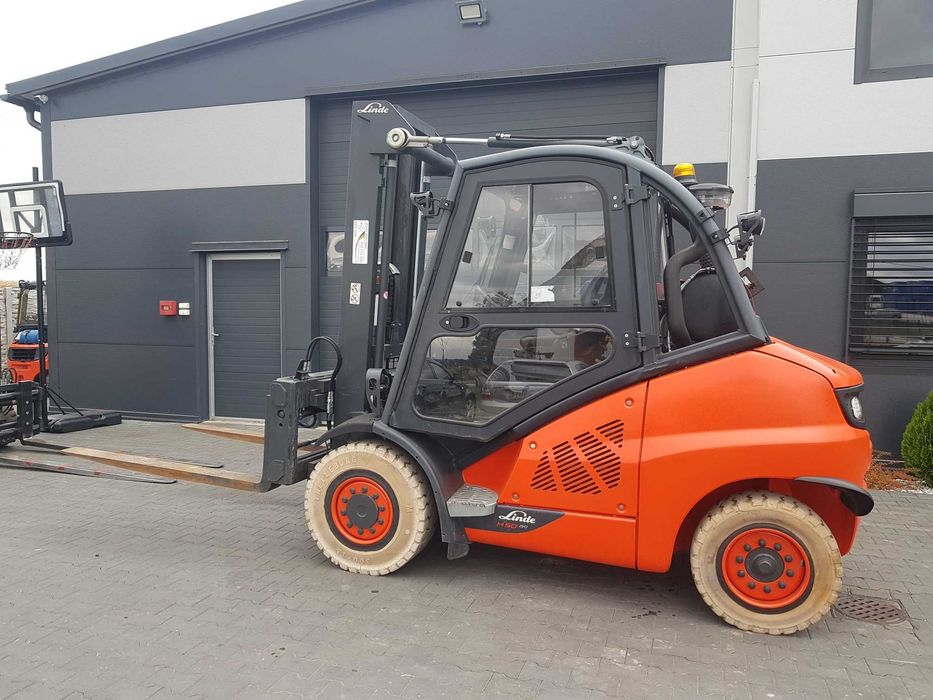 Wózek widłowy Linde H50T-02 19r Wolny SKOK, Pozycjoner Kabina H45 H40