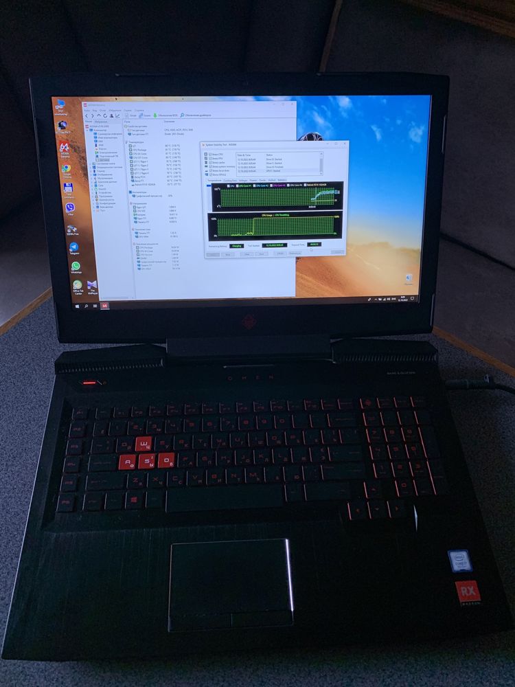 Игровой Ноутбук  HP Omen 17-an012dx i7(7) AMD (8gb) SSD1Tb RAM16Gb
