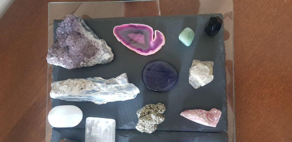 Diversas pedras semipreciosas