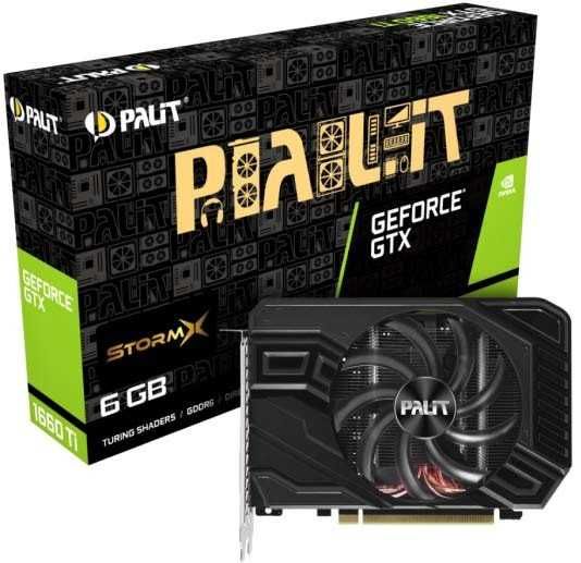 видеокарта Palit GeForce GTX 1660 Ti StormX 6GB NE6166T018J9-161F