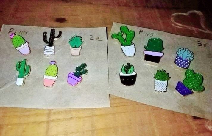 Pins Cactus (novos)