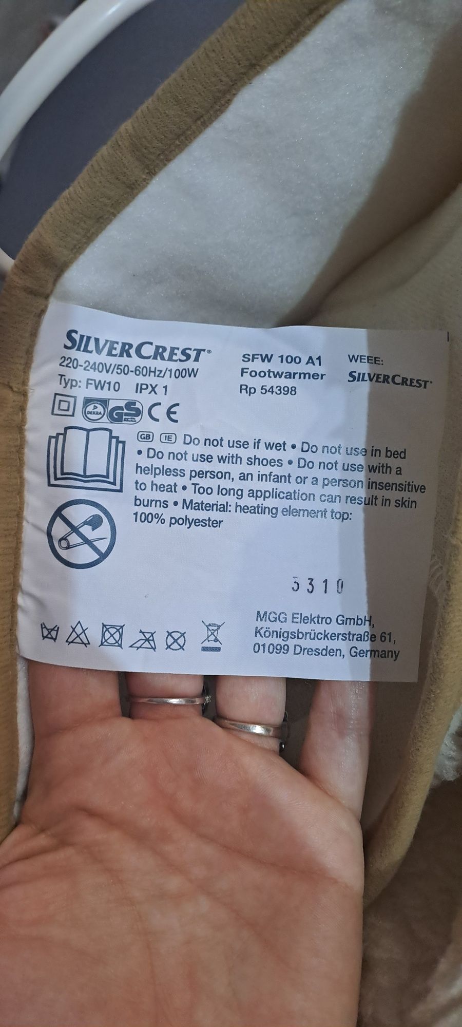 Ocieplacz, ogrzewacz do stóp