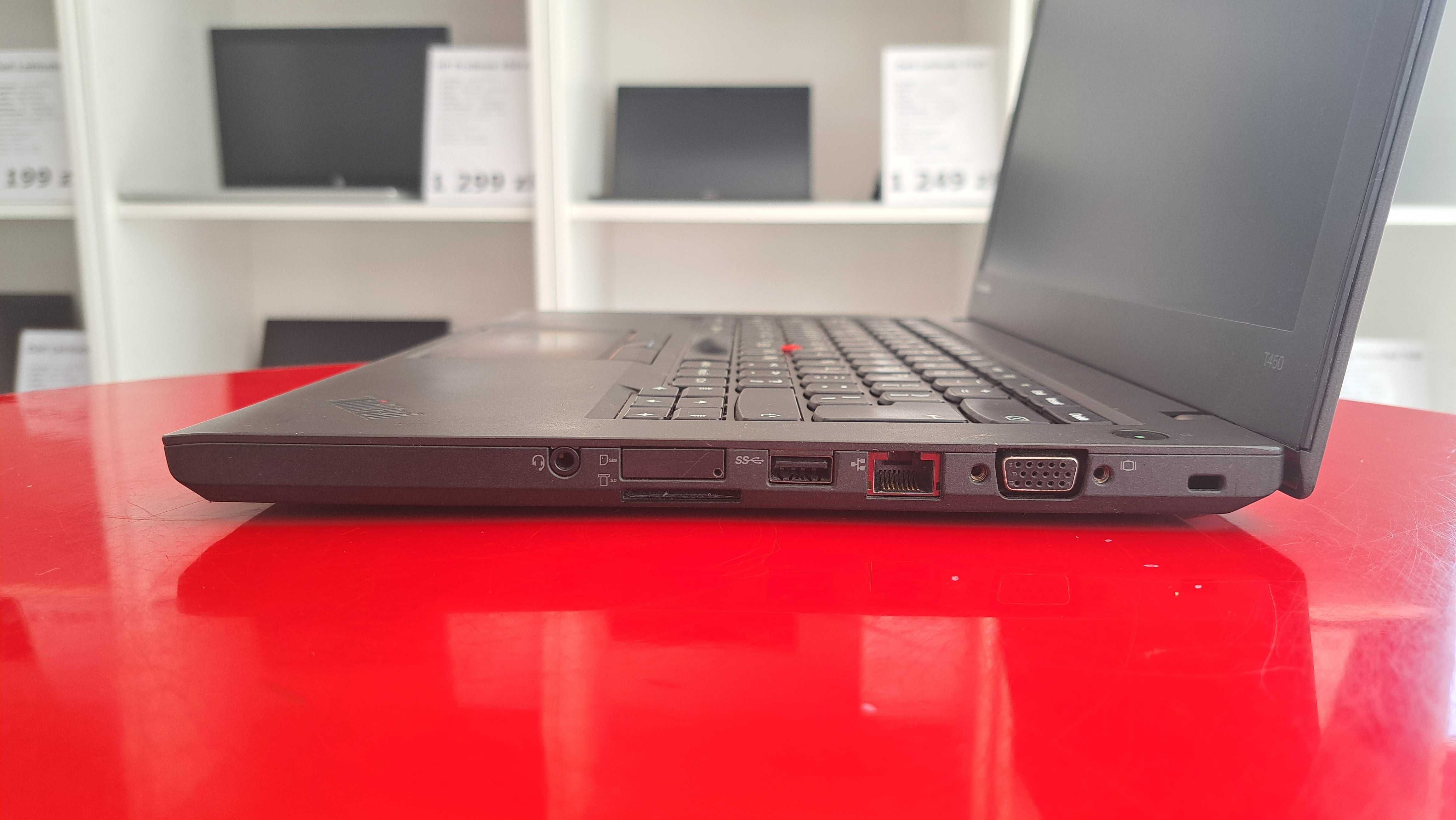 Tani Laptop Lenovo ThinkPad T450 14" i5 8GB/128SSD W11 FV23 Raty0%