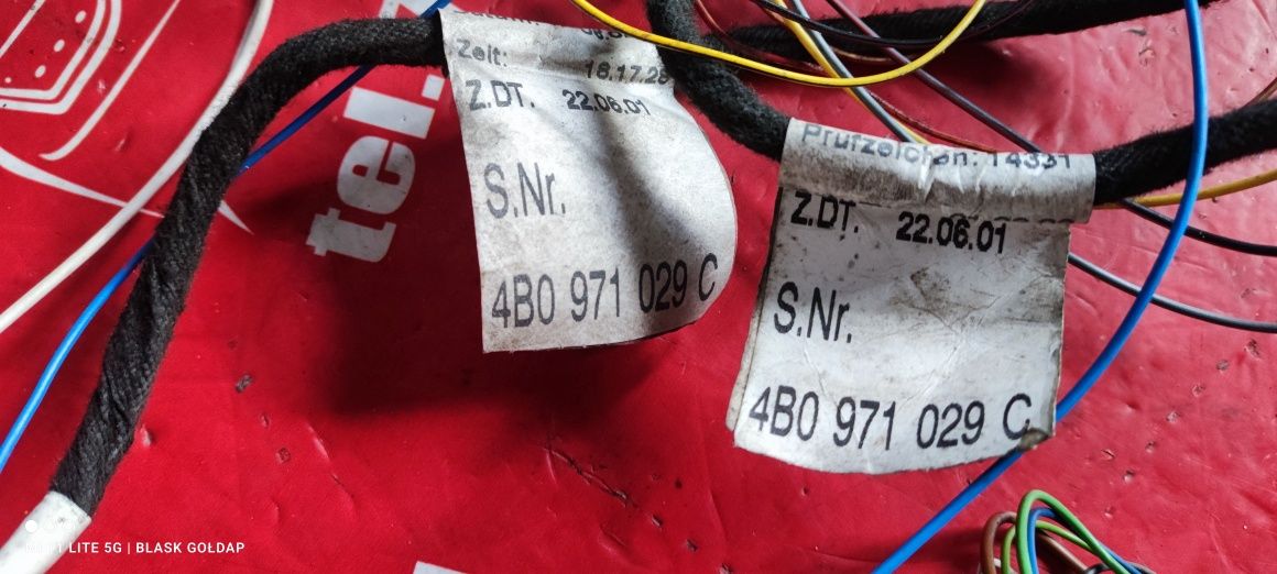 Wiązka Elektryczna Składania Lusterek Audi A6 C5 Lift Blask Gołdap
