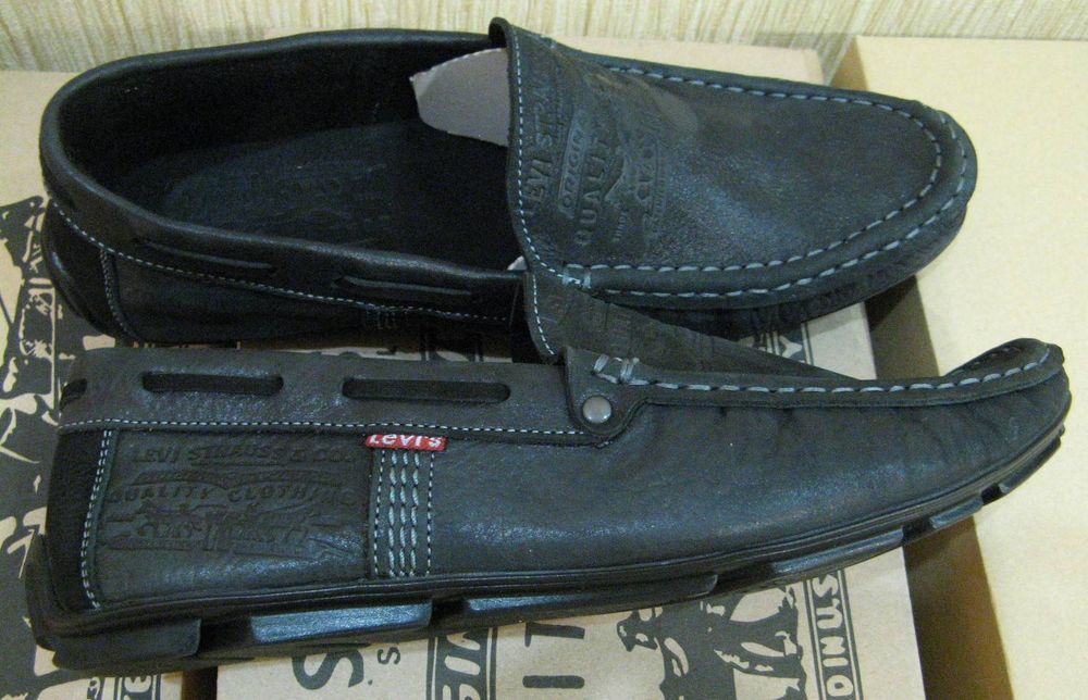 Levi’s мужские мокасины кожа левайс макасины летняя обувь levis левис