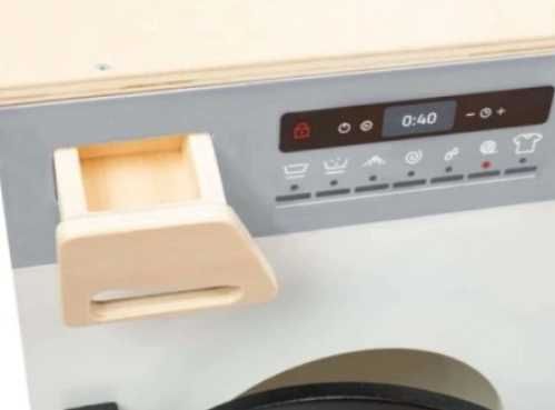 Drewniana kuchnia dla dzieci duża modułowa XL AGD 3w1  pralka