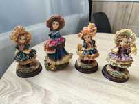 Zestaw 4 figurki dekoracyjne lalki