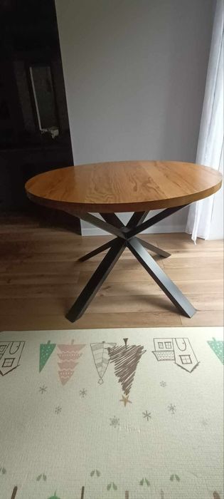 Stół okrągły loft dębowy