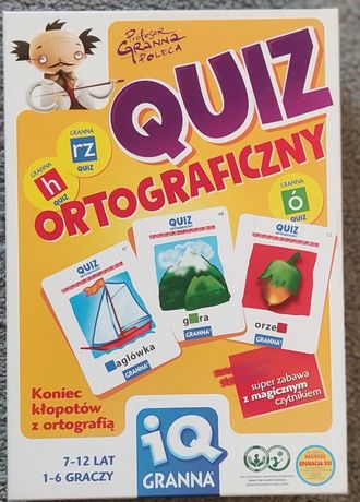 gra edukacyjna Quiz ortograficzny, 7-12lat, granna, nauka przez zabawę