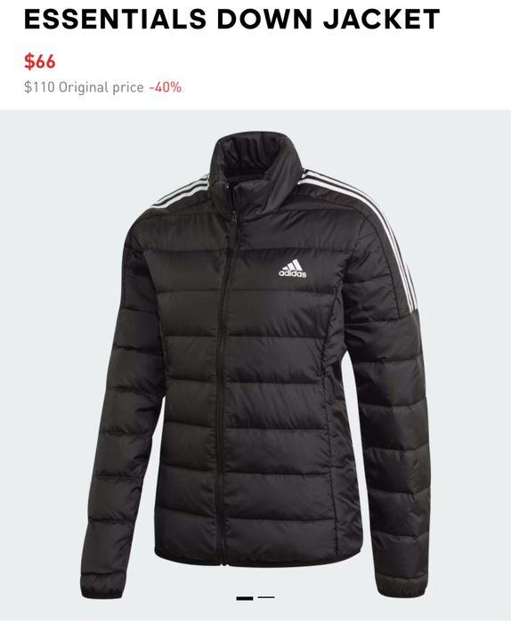 Пуховик adidas S , M  оригинал 80/20 пух перо