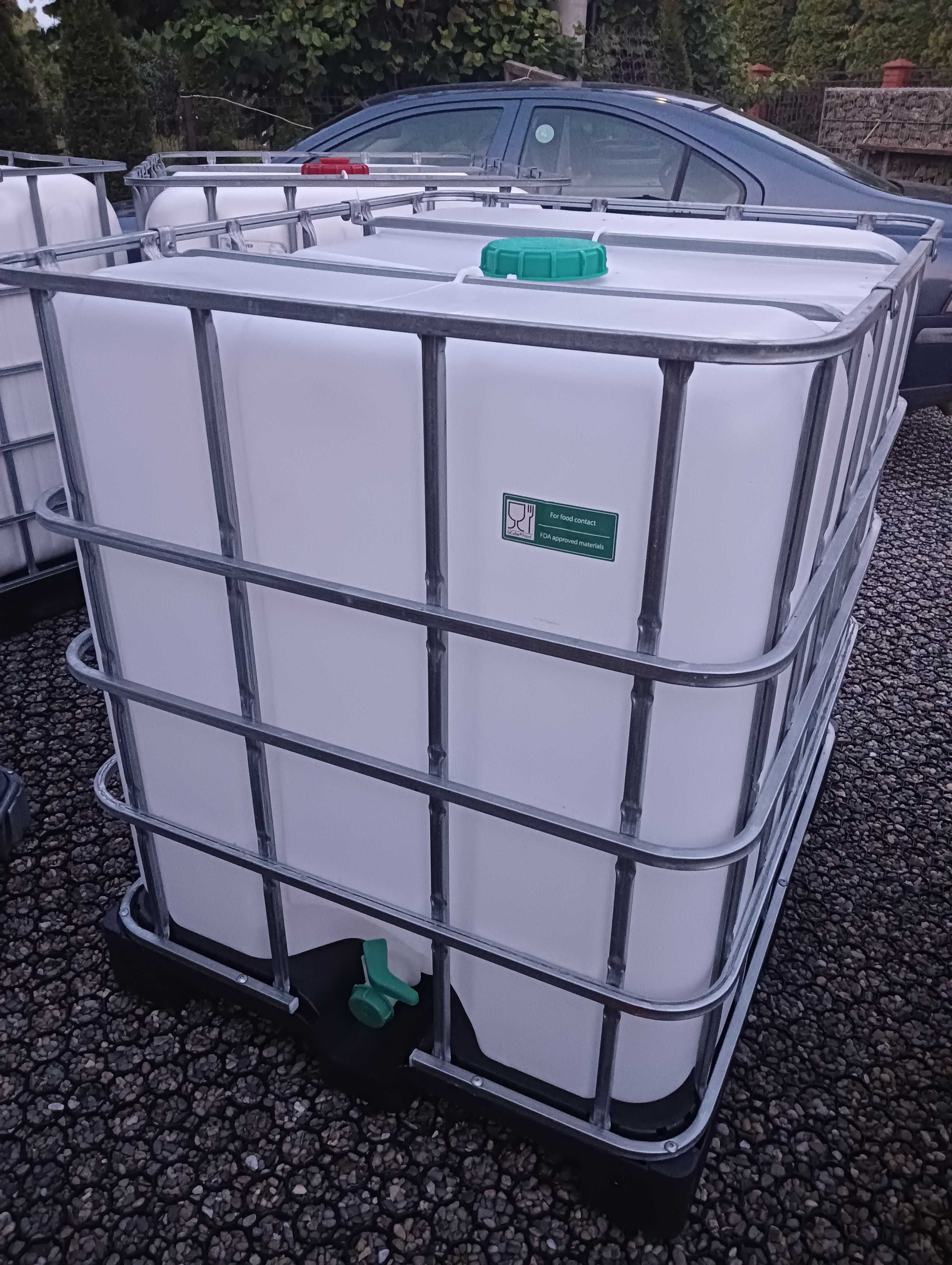 Mauser 1000L 600L paletopojemnik beczka na wodę kontener IBC