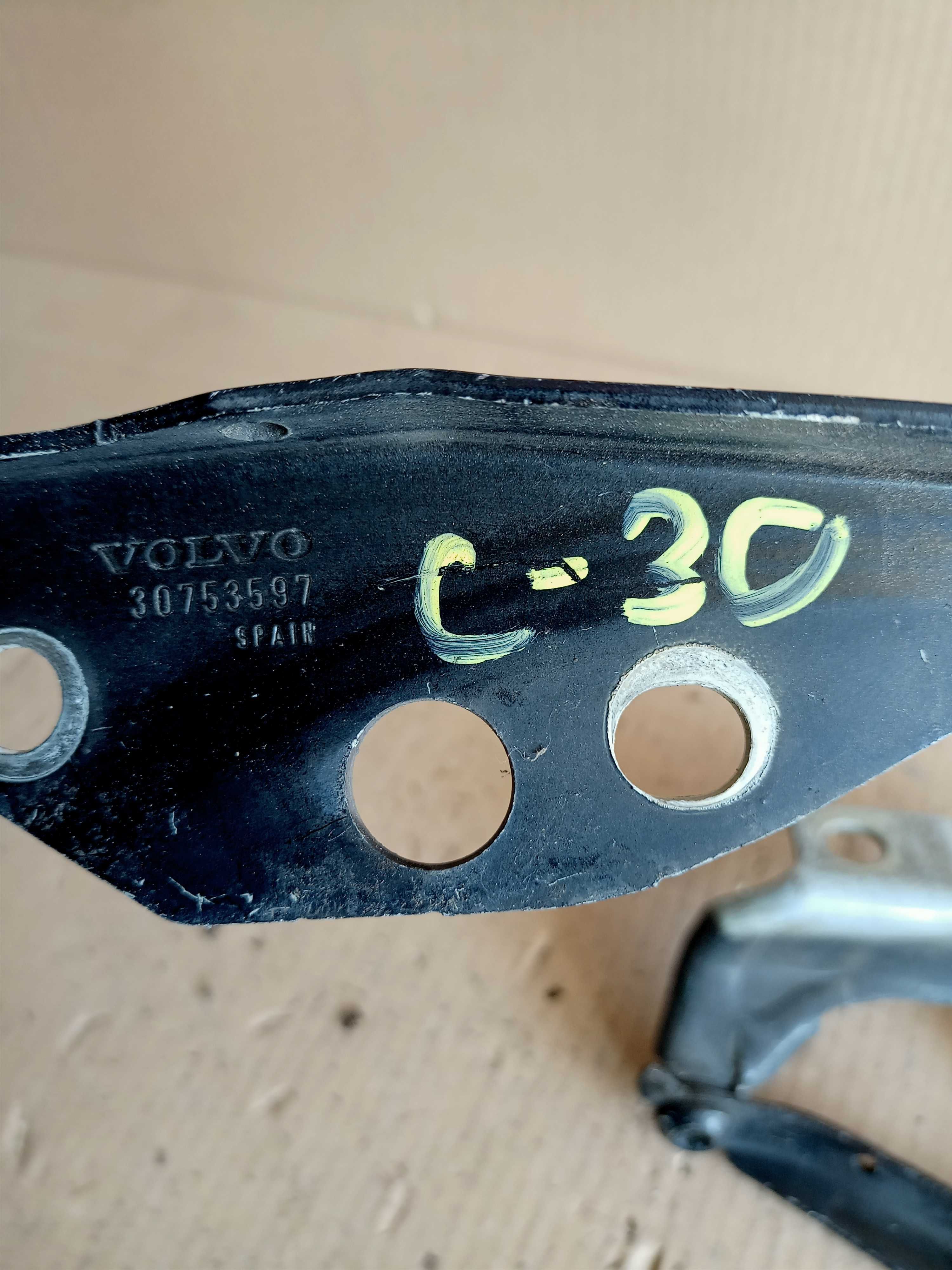 Volvo V50 S40 C30 zawias zawiasy maski prawy lewy oryginał demontaż