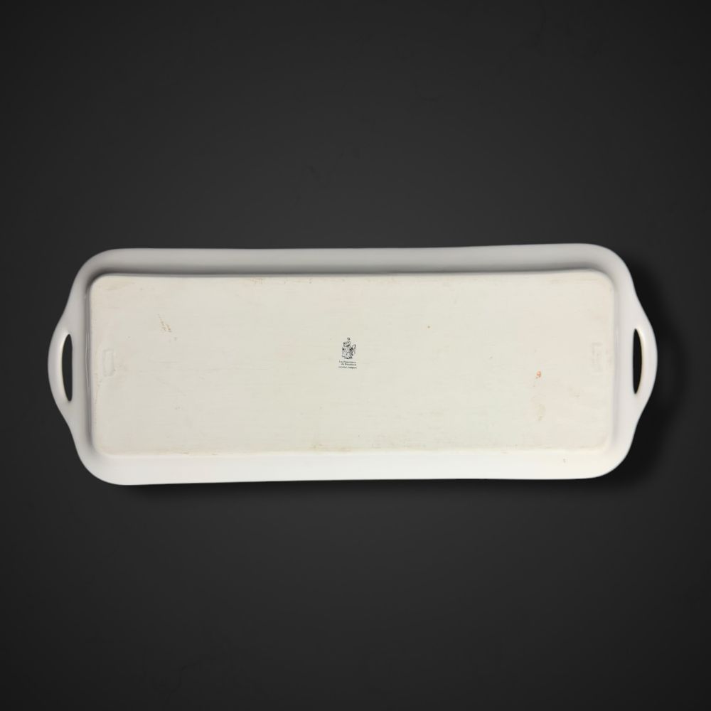 Porcelanowa taca półmisek róża baudour cerabel belgium b5/021614