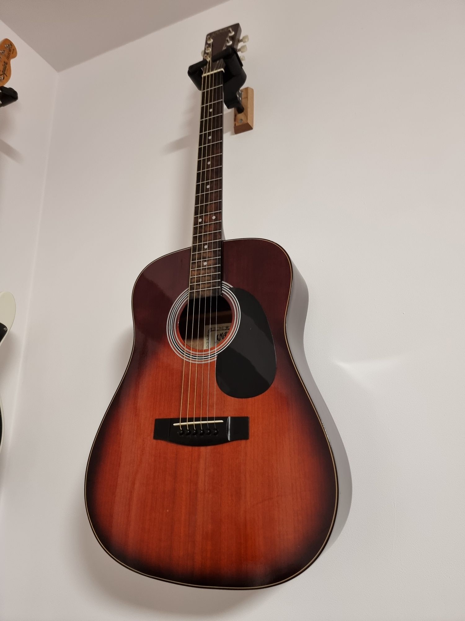 Gitara akustyczna Made in Korea lata 80 + pokrowiec Amazon dreadnought