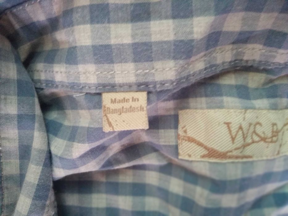koszula w kratę W&B letnia 4 XL