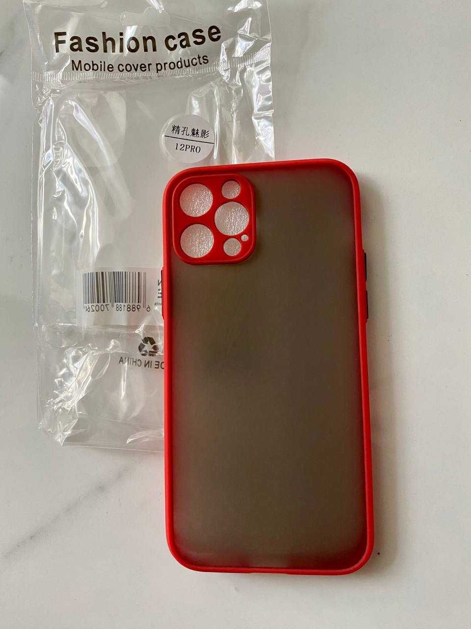 Чехол Айфон 12 Pro Противоударный! Красный цвет! Качество! ОЛХ