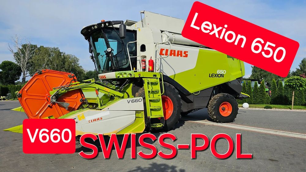 Claas Lexion 650 2011r. V 660 Orginał  Tucano 560  Kombajn do Zboża  Lexion 660 Tucano 450  Tucano 550 Lexion 550  John Deere T 660 New Holland CR NEW HOLLAND CX lexion 630 lexion 600