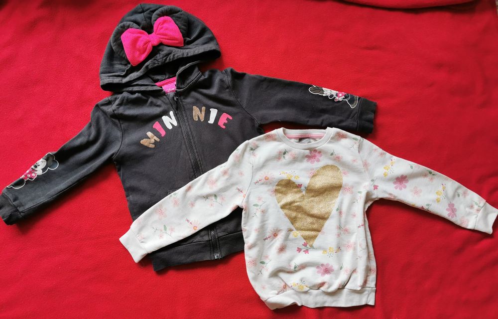 Zestaw 2 bluzy rozmiar 110 myszka minnie