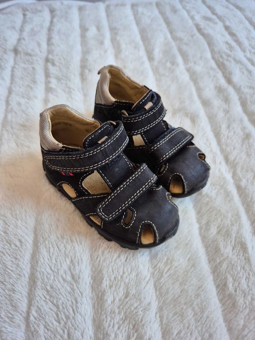 Granatowe sandały Elefanten rozmiar 23 na rzepy
