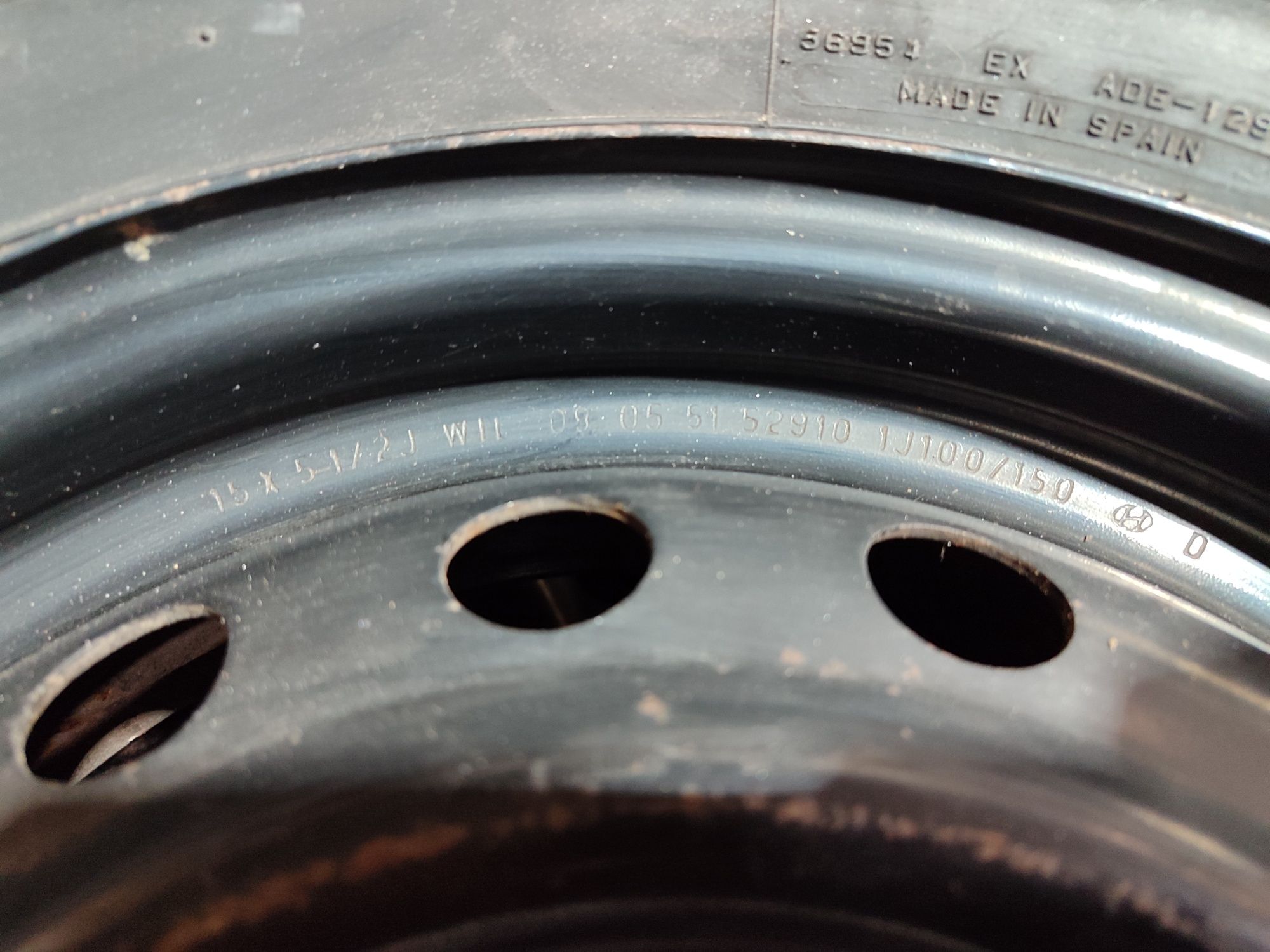 Запаска R-15. 4×100. Dia-54.1 Hyundai Kia.