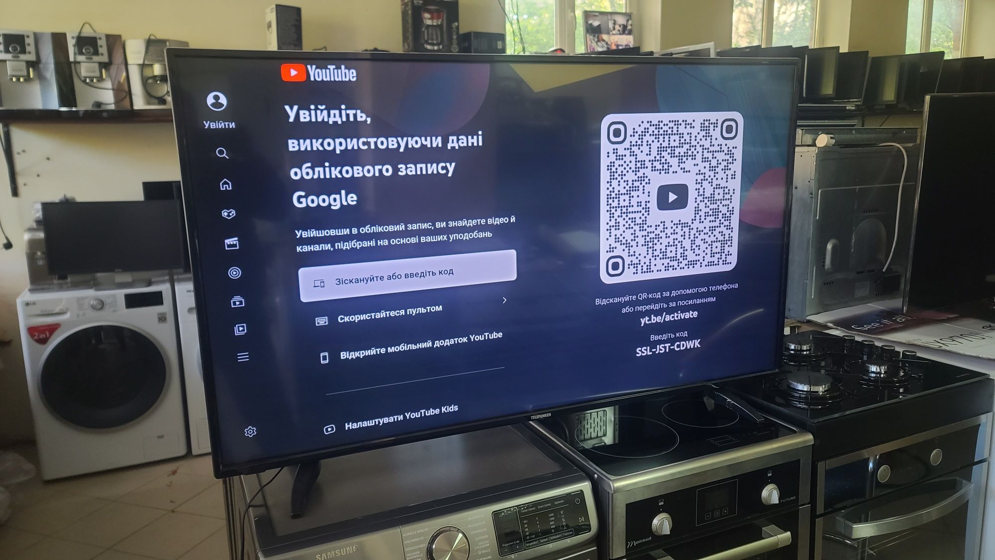 LED Smartv телевізор Telefunken 55 діагональ  Т2 4 К   зображення