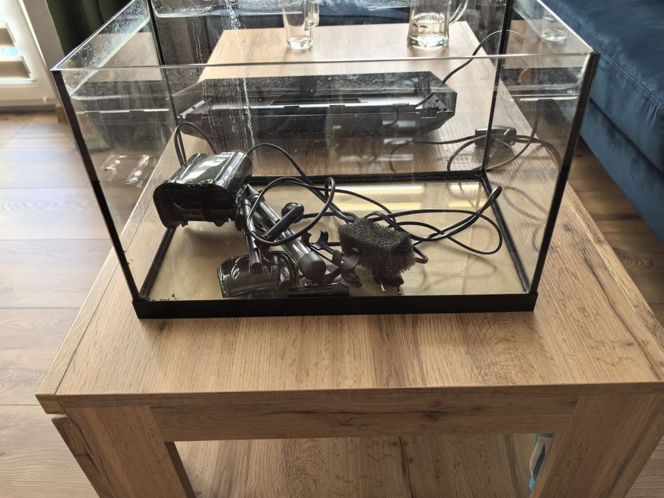 Zestaw akwarium Aquael 25l, filtr, grzałka, oświetlenie