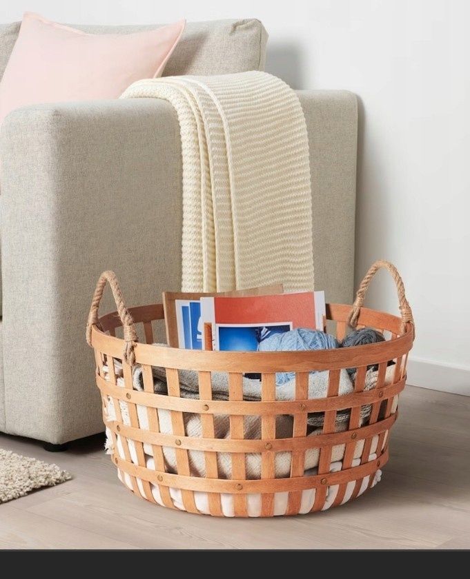 Nowy kosz Ikea Vaxthus Boho  pojemnik do przechowywania ozdoba  nowy
