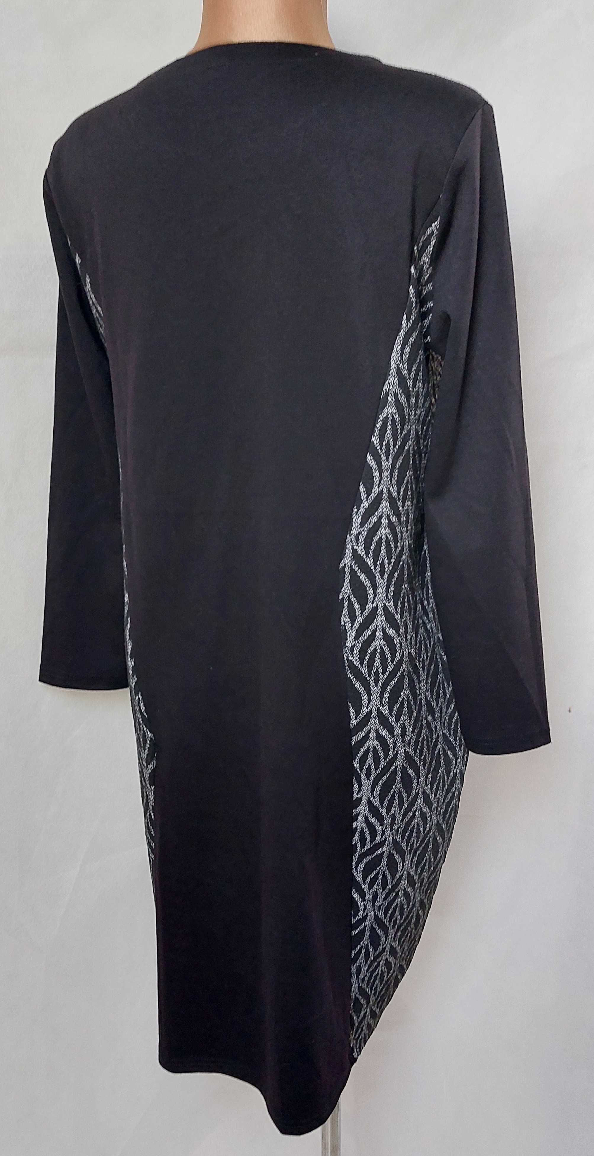 Tuszująca elegancka sukienka Mushan 44/46/48 wstawki