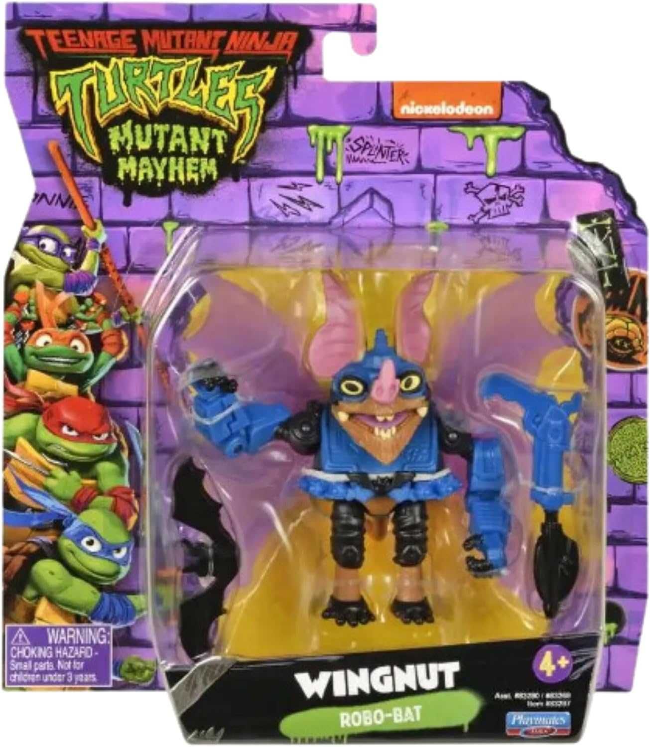 Оригінал Ninja Turtles Mutant Mayhem Wingnut ніндзя Вігнут мутант TNMT