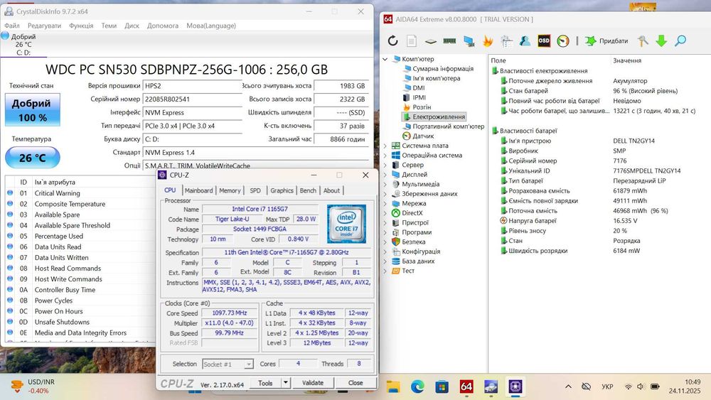 Ультрабук Dell Latitude 7320 13.3" FHD i7-1165G7U 16GB 256GB Тачскрін