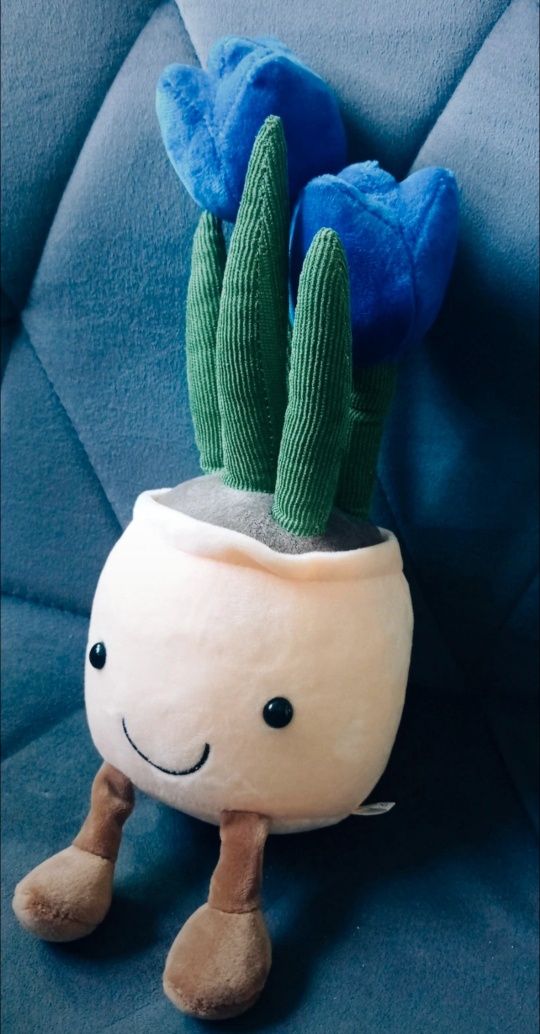 Jellycat tulipany w doniczce pluszak NOWA maskotka kawaii