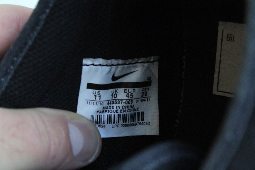 кроссовки черные Найк Сб Nike Sb размер 45
