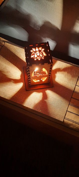 Lampka, lampa ze sklejki, cnc !