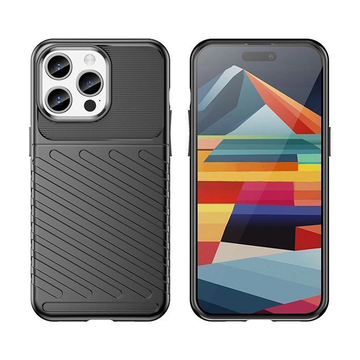 Pancerne Etui Iphone 15 Pro Max Thunder Case - Czarne