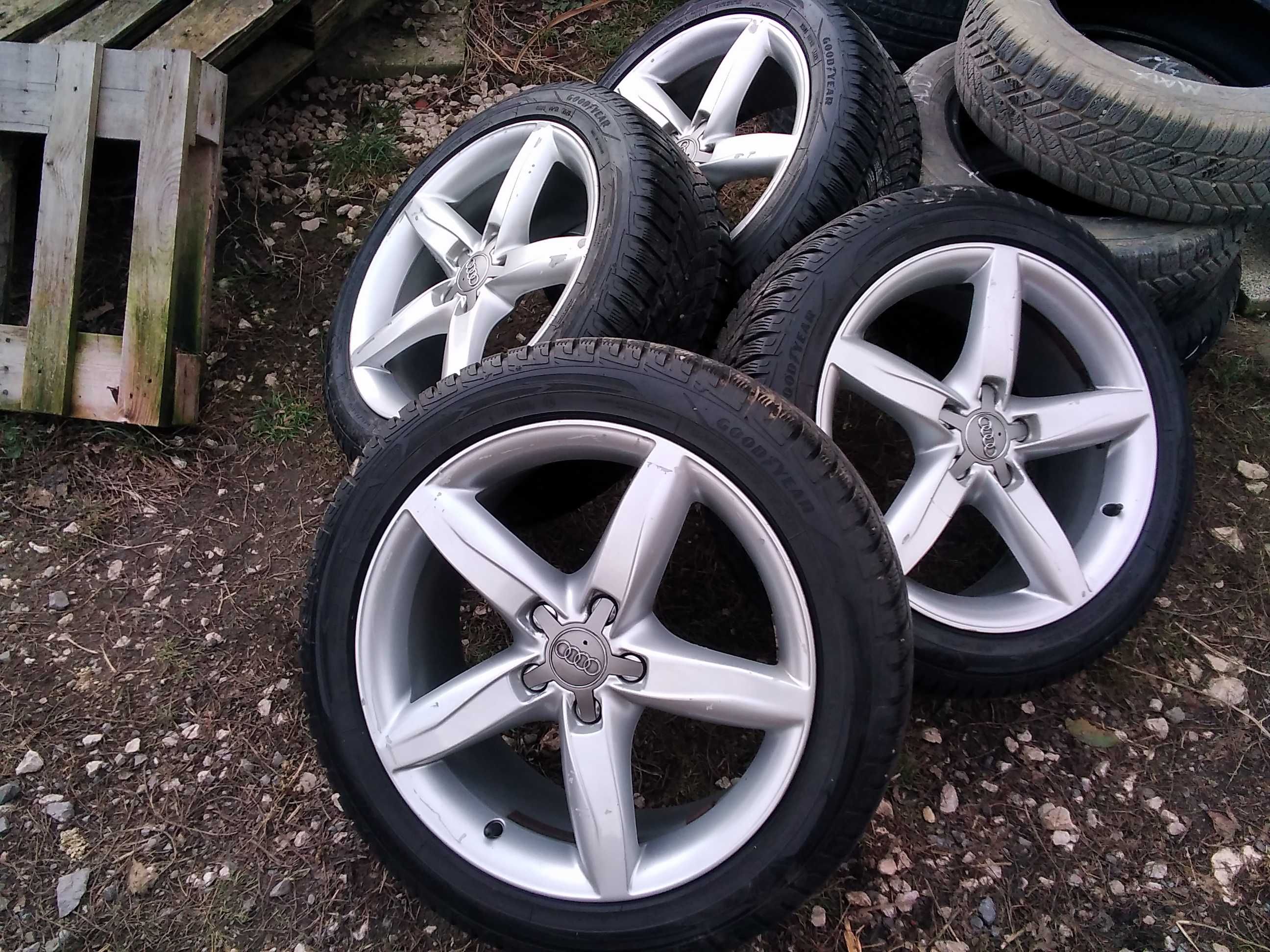 Opony Zimowe 245/45R18 Koła Felgi Aluminiowe Audi A6 A4 A8 A3 BMW 3 5